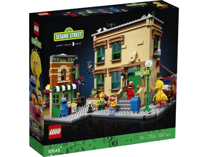 LEGO® Ideas - 123 Sesamstraße (21324) Konstruktions-Spielset, (1367 St)