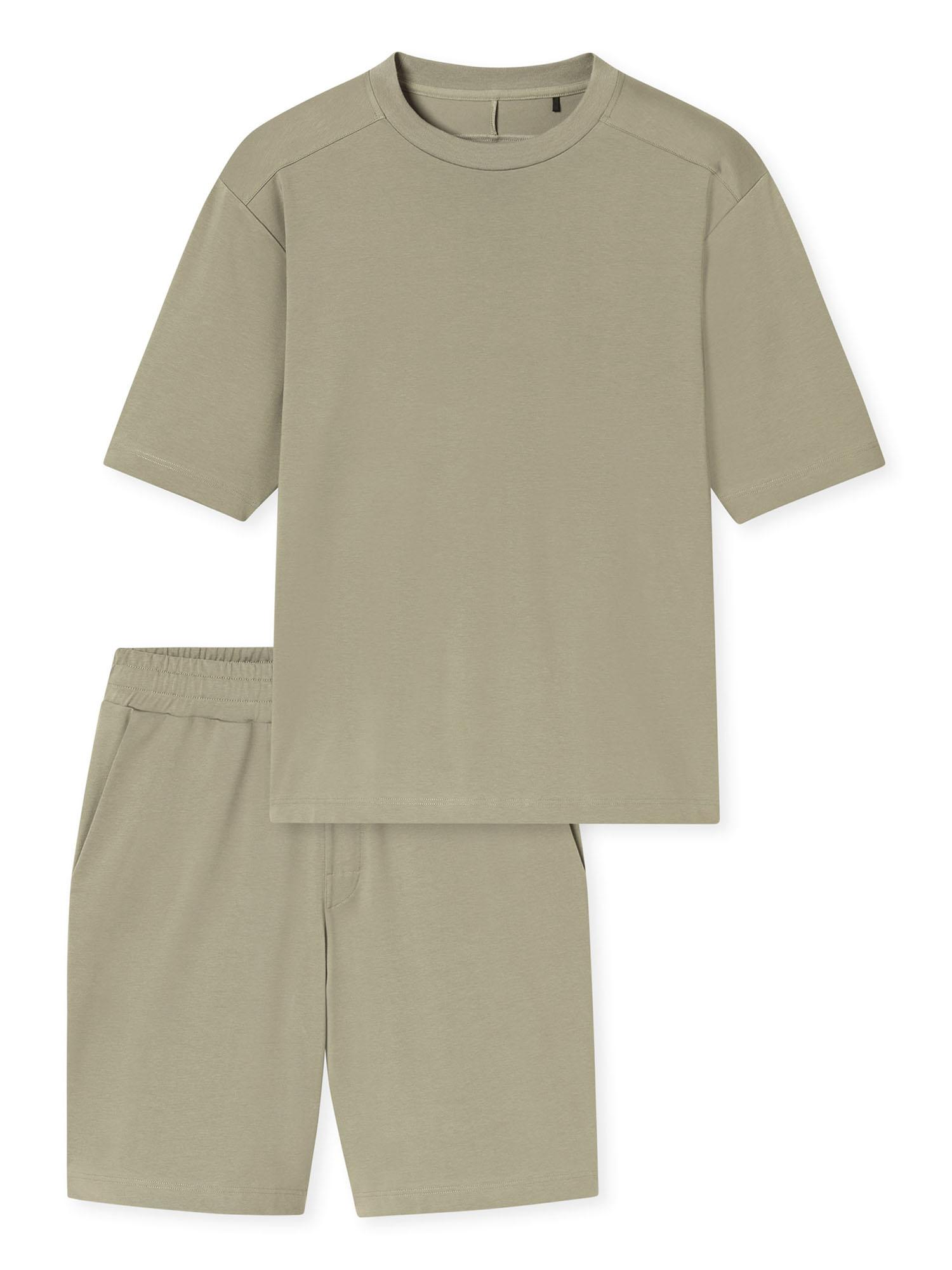 Schiesser Herren Pyjama ModernSchlafanzug, Pyjama Set, Nachtwäsche
