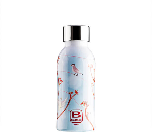 Bugatti B Bottle Twin 350ml Thermal Water Bottle Birds