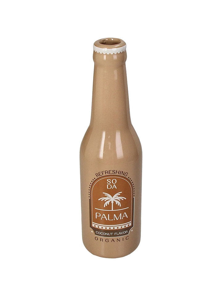 Kersten Vase ''Soda Bottle'' in Hellbraun - (H)24 x Ø 6,5 cm - onesize