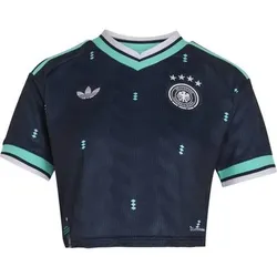 ADIDAS Damen Trikot Deutschland 26 Cropped Auswärts, Größe M in Blau Blau