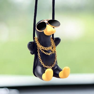 Inspire Essentials Cute Swing Duck Car Hanging Ornament Rearview Mirror Decor 2