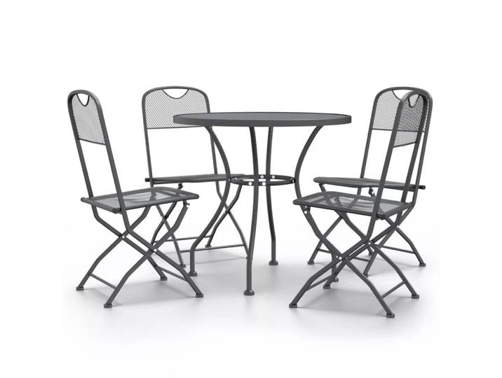 VidaXL - Garten essgruppe netz, One Size, Grau