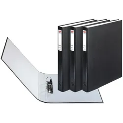 Herlitz Ringbuch maX.file prot.2R A4 sw 3er PP-Folienbezug Kombi-Mechanik 25mm