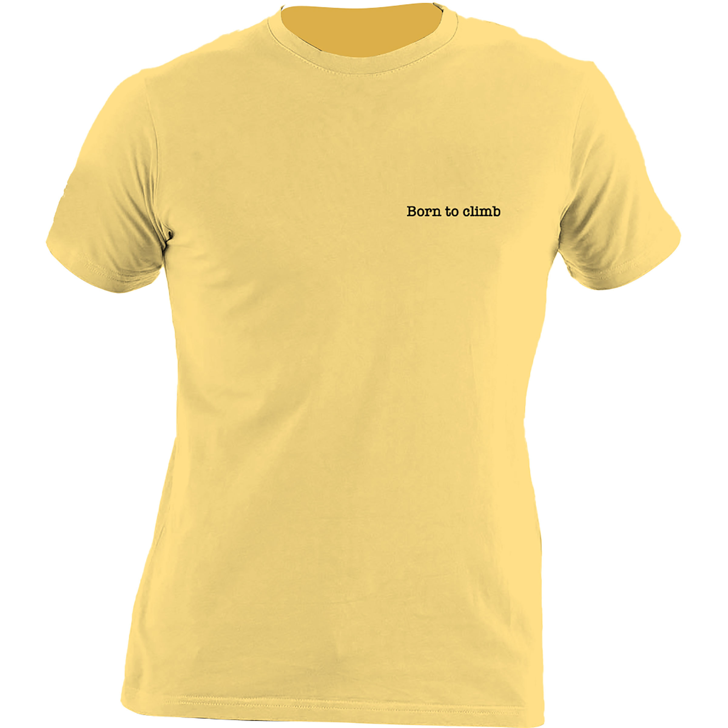 Nograd Born To Climb Herren T-Shirts gelb Größe S Bouldern | Lifestyle Widerstandsfähig