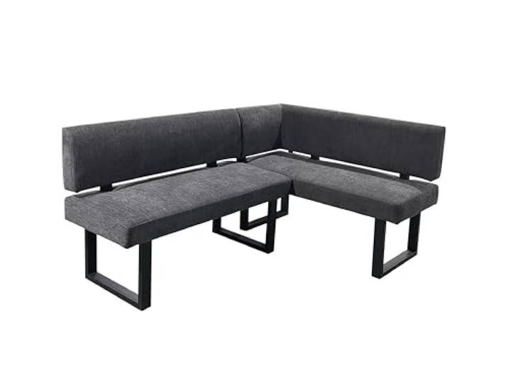 byLIVING Eckbank Vancouver, Taschenfederkern, Vintage Mikrofaser anthrazit