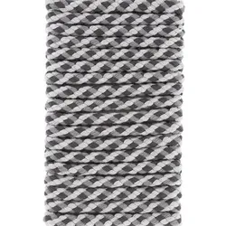 buttinette Kordel für Bekleidung, grau color, Ø 8 mm, Länge: 5 m