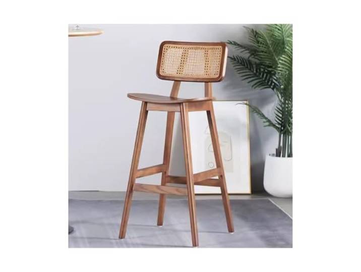 Bvn5kQ3dy Barstühle Hochstuhl aus massivem Holz, Barhocker