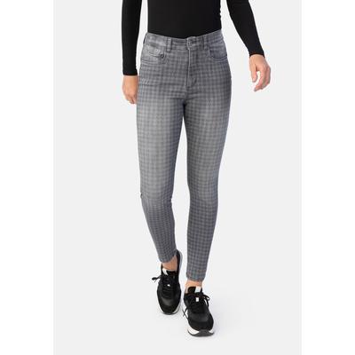 5-Pocket-Jeans STOOKER WOMEN "Skinny Fit Skinny Fit Jeans", Damen, Gr. 36, Länge 28, grau (grau laserot), Denim/Jeans, 71% Baumwolle, 27% Polyester, 2% Elasthan, skinny fit 7/8-Länge, Jeans 5-Pocket-Jeans, Skinny Fit Casual Clean Wash Denim Jeans...