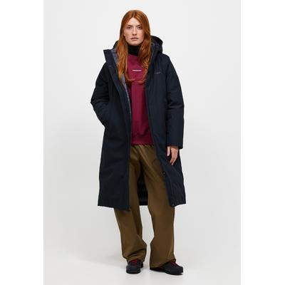 Daunenjacke PEAK PERFORMANCE "W Treeline Hipe 2l Down Shell Parka", Damen, Gr. S, blau (schwarz), Material Füllung: 90% Entendaunen / 10% Federn. Material Innen: 100% Polyester. Material Kragen: 100% Polyester. Material Oberstoff: 100% Polyester....