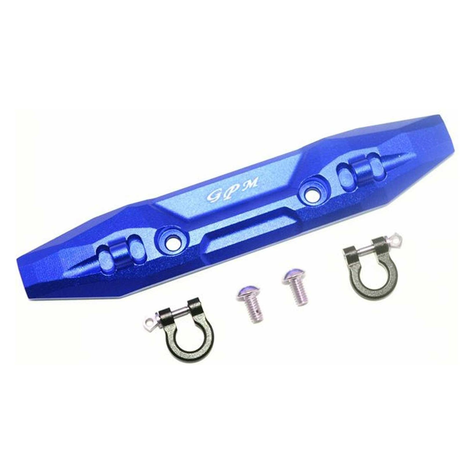 GPM aluminium bumper vorn mit d-ringen blau trx 1/10 e-revo (GPMER2330FB)