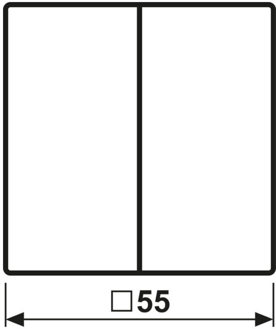 Jung Bascule pour interrupteur à bouton-poussoir A595SWM (A595SWM)