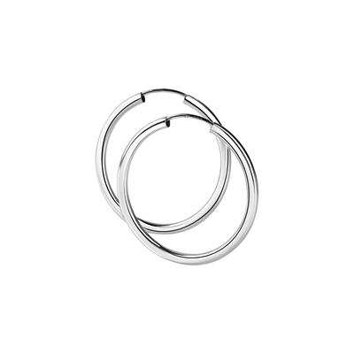 Paar Creolen FIRETTI "Schmuck Geschenk Silber 925 Ohrschmuck Ohrringe 3,0 mm breit" Gr. 40, silberfarben, Ohrringe, Damen, 40, Silber 925 (Sterlingsilber)