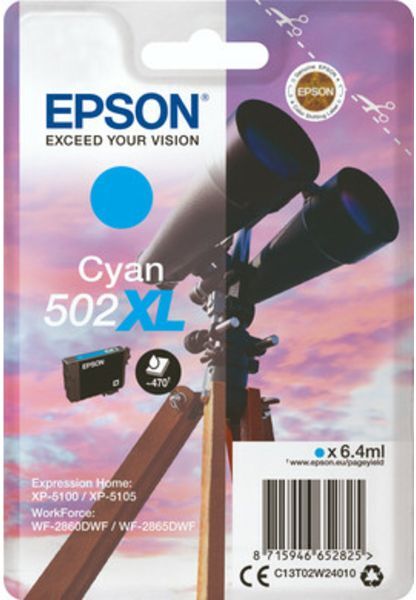 Epson 502XL (C13T02W24010) - Cyan - Druckerpatrone - Hohe Kapazität
