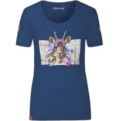 ALMGWAND 1928 ALMGWAND Damen Shirt Miesenbachalm, Größe S in Blau Blau