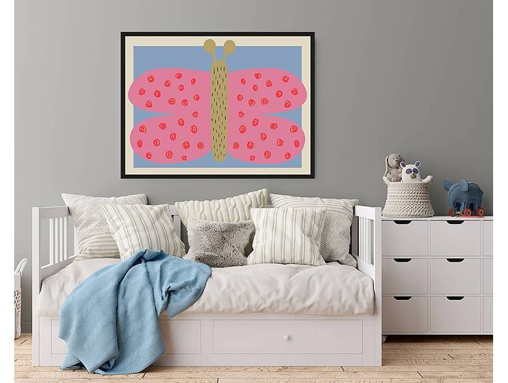 Bild Butterfly Fly Away 63 x 83cm Multicolor