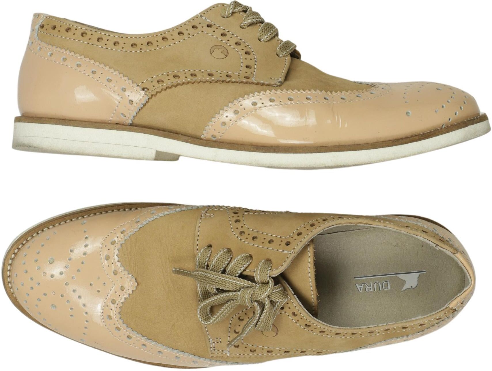 Durango Damen Halbschuh, Beige, Gr. EU 37, Leder - Second Hand