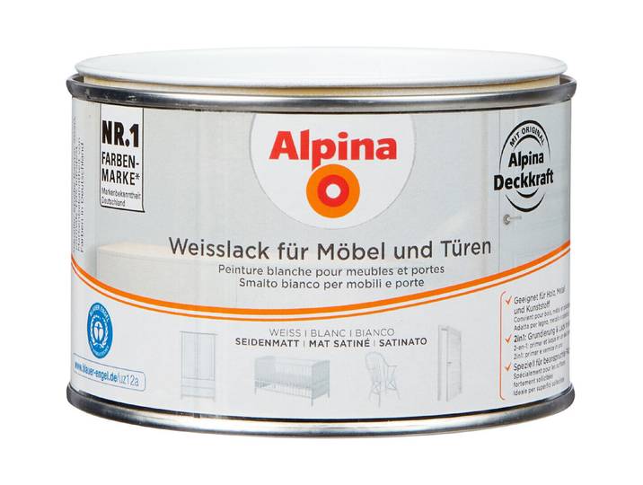 Alpina Weisslack 0.3 l Seidenmatt