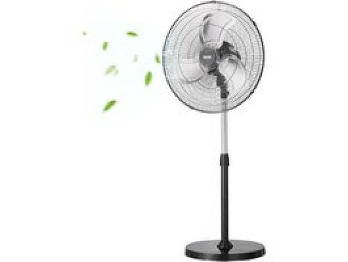VEVOR Industrieller Standventilator, 570 mm, 90-Grad-Oszillationsventilator, höhenverstellbare Ventilatoren mit 3 einstellbaren Geschwindigkeiten, Windmaschine für Werkstatt, Lagerhaus, Schwarz