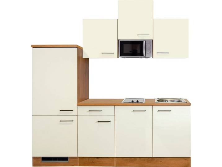 Flex-Well Küchenzeile Vintea, mit E-Geräten, Gesamtbreite 210 cm