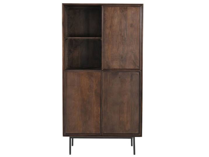 Vaisselier en bois massif brun
