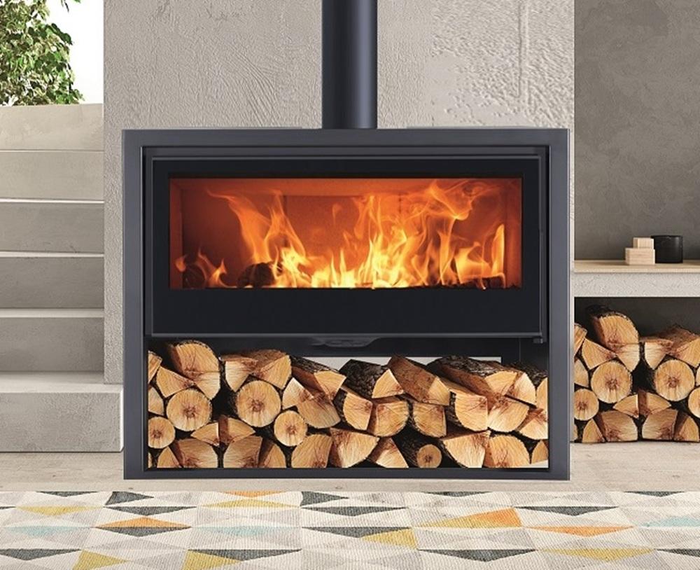 "Breitbild"-Kaminofen Panadero ARPEGE ECODESIGN, ext. Zuluft - 8 kW