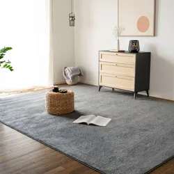 HOME DELUXE Kurzflor Teppich FOFI - 230 x 160 cm Grau