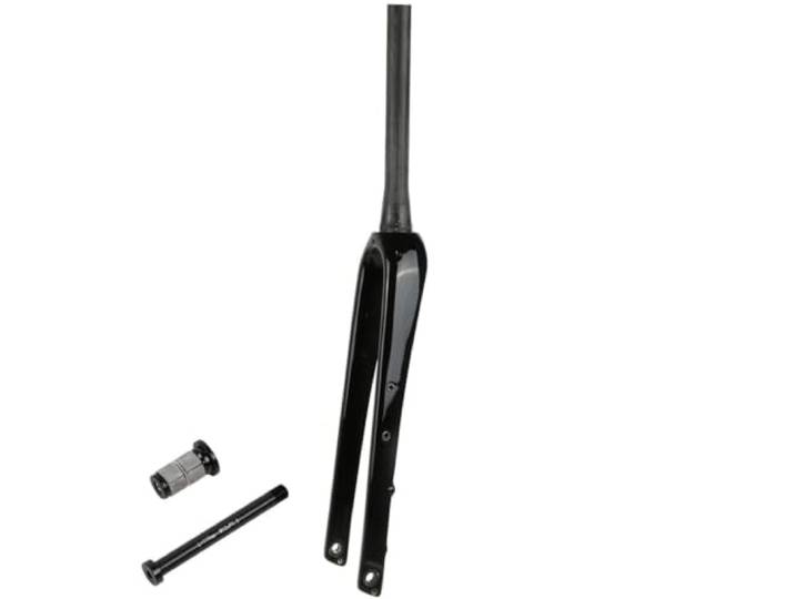 BSFHQS Rennrad Starrgabel 700C Gravel Bike Gabel 1-1/2 Konisches Rohr Carbon Gabel Scheibenbremse Fahrräder Vordergabeln 12 * 100mm Steckachse