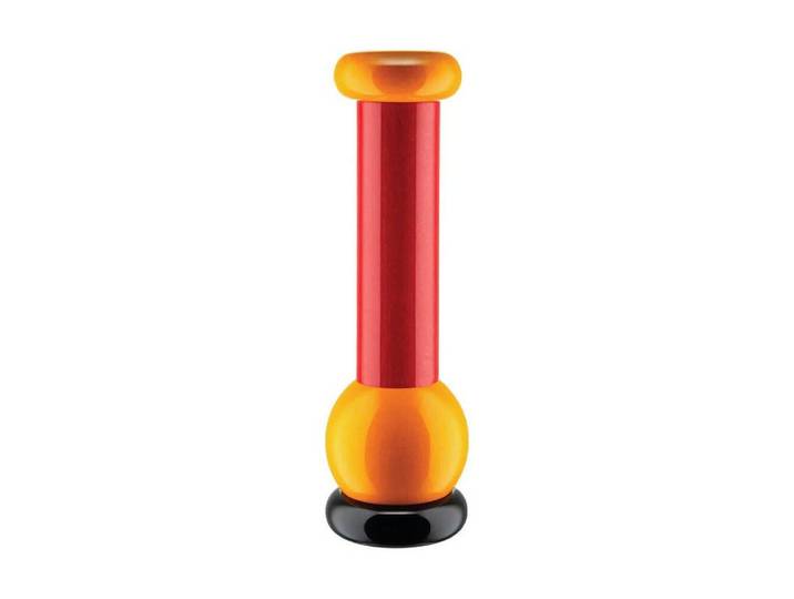Alessi Salz-/Pfeffermühle Salz-/Pfeffer- und Gewürzmühle MP0210 23 cm Buche, (1 Stück), Salz-/Pfeffer- und Gewürzmühle, Ø7cm, Buchenholz, mehrfarbig
