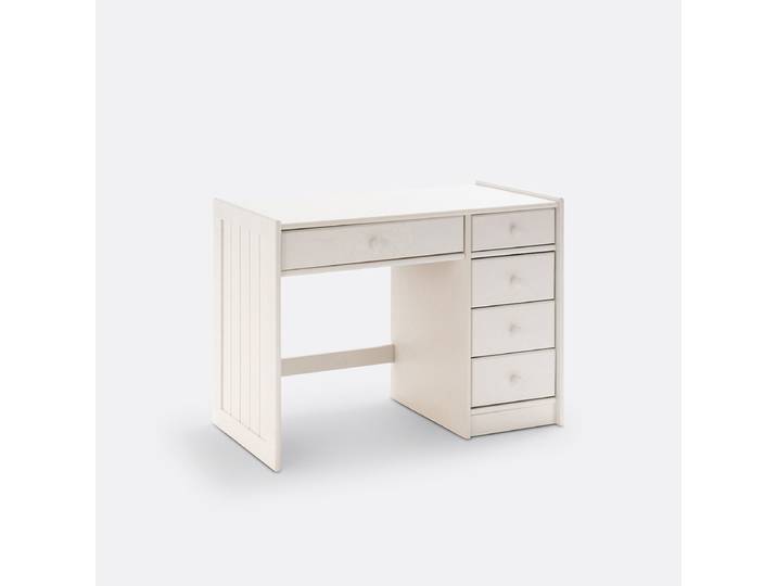LA REDOUTE Bureau pin massif et MDF, Gaby Blanc