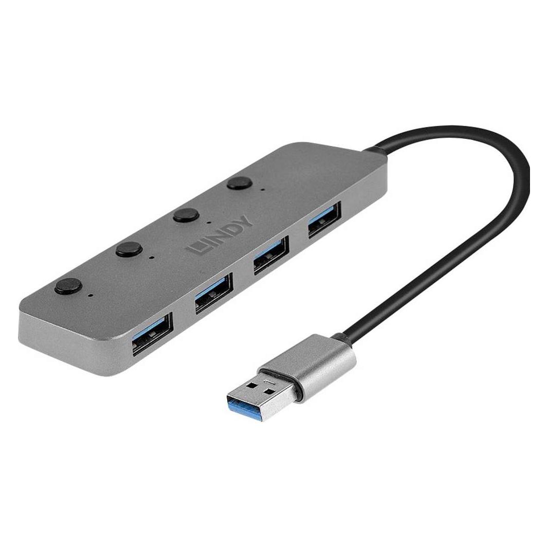 Lindy USB 3.0 Hub (USB-A, 4 Ports) (43309)