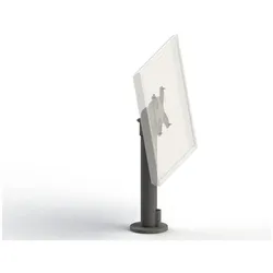 Ergonomic Solutions Old VESA 75/100 Pole Mount (Tisch, 11.81"), Monitor Halterung, Schwarz