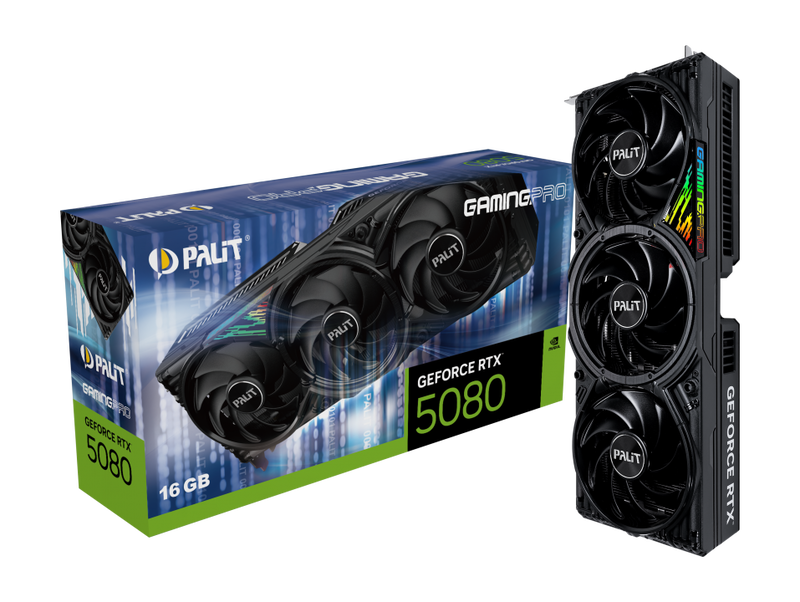 Palit GeForce RTX 5080 GamingPro, 16384 MB GDDR7