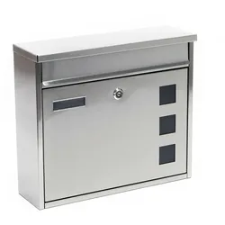Helloshop26 - Design-Briefkasten wandmontierter Edelstahl-Briefkasten 16_0000059