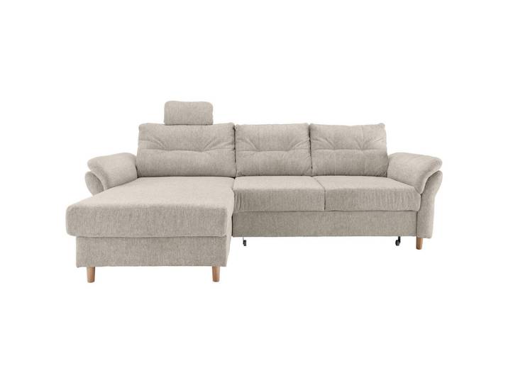Ecksofa, Beige, 250x176 cm, Textil, 4-Sitzer & Liegefunktion, Modern, Livetastic