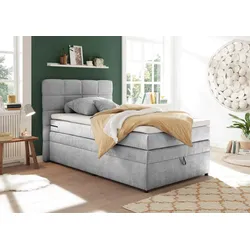 Boxspringbett Tacoma 3 inkl. Topper ca. 120x200 cm Silberf.