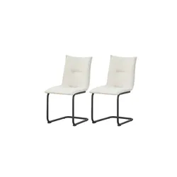 Schwinger-Stuhl 2er Set   ¦ creme ¦ Maße (cm): B: 46 H: 89