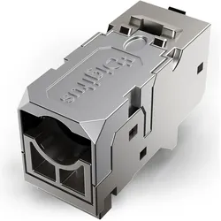 Digitus CAT6A Premium Komponentenebene Keystone Modul, geschirmt, werkzeugfreie Montage, 12 Stk. (Keystone Modul), Zubehör Netzwerk