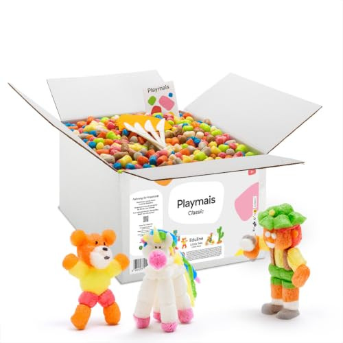 Playmais Eduline 2000 Bastelset met 2000 delen en accessoires voor kinderen vanaf 3 jaar