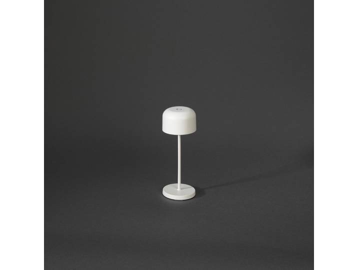 Konstsmide LED Tischleuchte Lille Mini weiß Indoor/Outdoor Kabellos 7\,5 x 7\,5 x 20 cm 7835-250