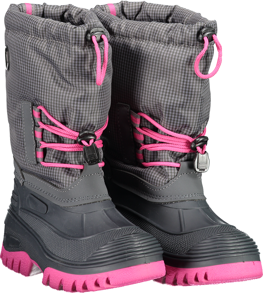 Winterboots CMP "KIDS AHTO WP SNOW BOOTS", Jungen, Gr. 34, grau (asphalt), Synthetik, Schuhe Winterboots, Winterschuhe, Winterstiefel, Snowboots, wasserdicht asphalt 34