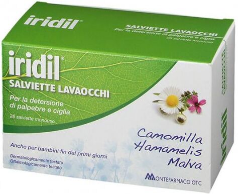 MONTEFARMACO OTC SpA Iridil Salviettine Lavaocchi, 28 Pezzi