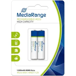 MediaRange MRBAT122 Haushaltsbatterie Wiederaufladbarer Akku AAA Nickel-Metallhydrid (NiMH)