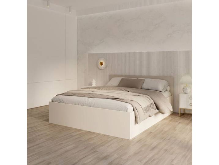 Lit coffre Panama 140x190 - Sommier inclus Cachemire