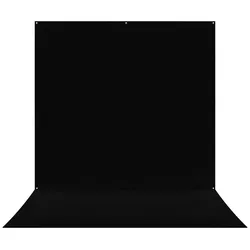 WESTCOTT X-Drop Pro Wrinkle-Resistant Backdrop Kit mit HG schwarz (2.4m x 3.90