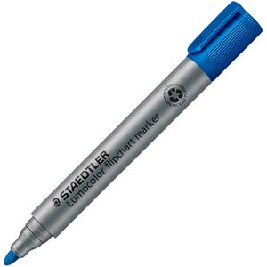 Staedtler Flipchartmarker Lumocolor 356, Rundspitze, Strichbreite 2 mm, blau