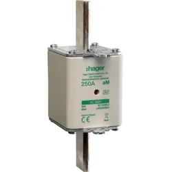 Hager LNH2250M6A NH-Sicherungseinsatz NH2 690V aM 250A Kombimelder Grifflasche spannunsgführend