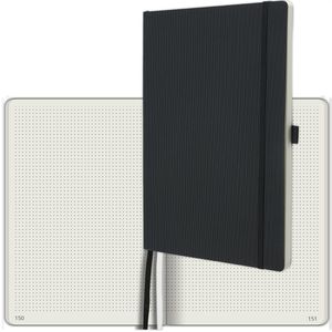 Sigel Notizbuch CO308, Conceptum, Karton Softcover, schwarz, 97 Blatt / 194 Seiten, 80 g/m², dotted, A4