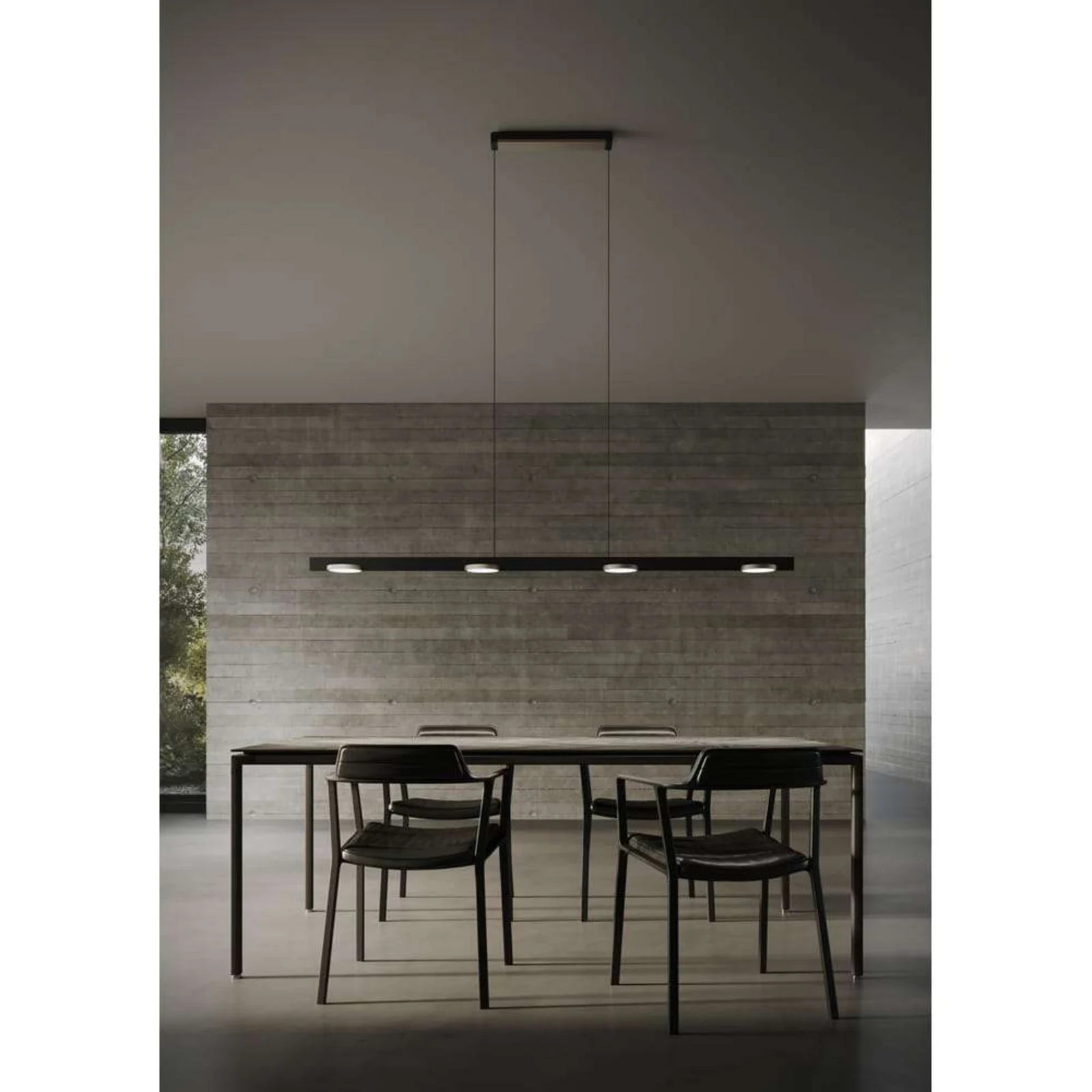 Light-Point Inlay S1800 Linear hanglamp Design by Studio F.A. Porsche - Zwart/Goud - Aluminium