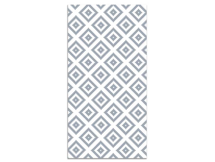 Tapis vinyle carrés bleus 80x250cm